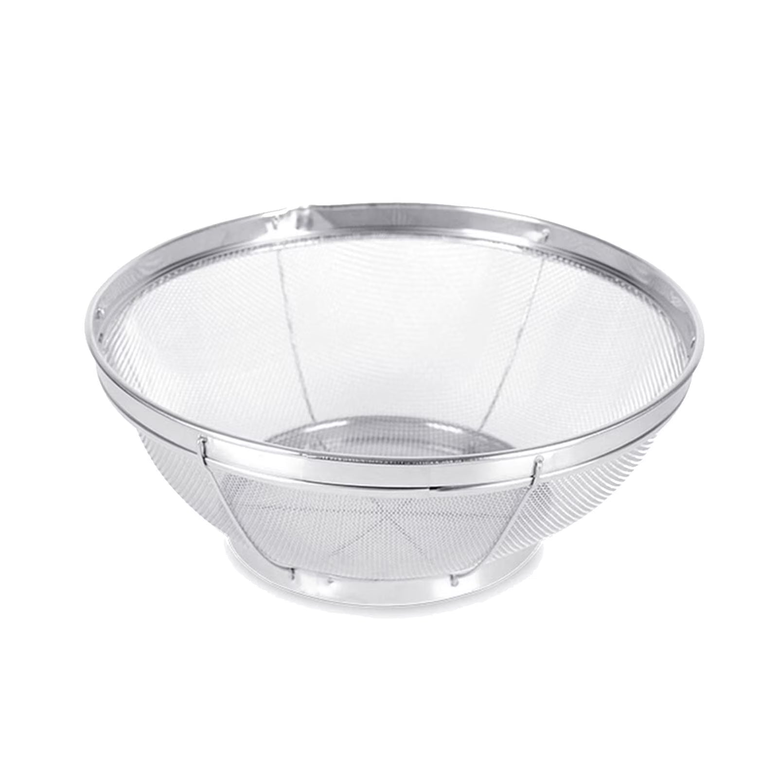 Stainless Steel Rice Washing Bowl Fine Mesh Strainer Large Colander for Fruits and Vegetables – Durable Stainless Steel Construction for Simple Storage and Daily Tasks