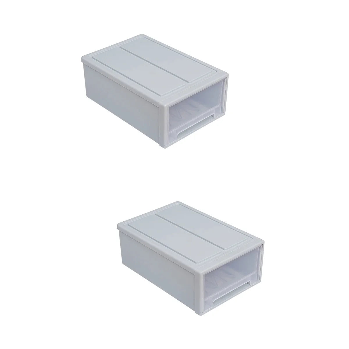 2pcs Drawer Clothes Storage Box- Out Drawer Container for Organizing Mens and Shoes Sandals Wedges Flats Heels and Accessories Blue – Practical Home Organization for Simple Storage and Daily Tasks
