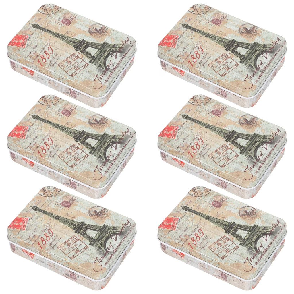 6 Pcs Desktop Storage Boxes Case Pantry Organizers and Clear Greeting Card – Clear-View Organization for Simple Storage and Daily Tasks