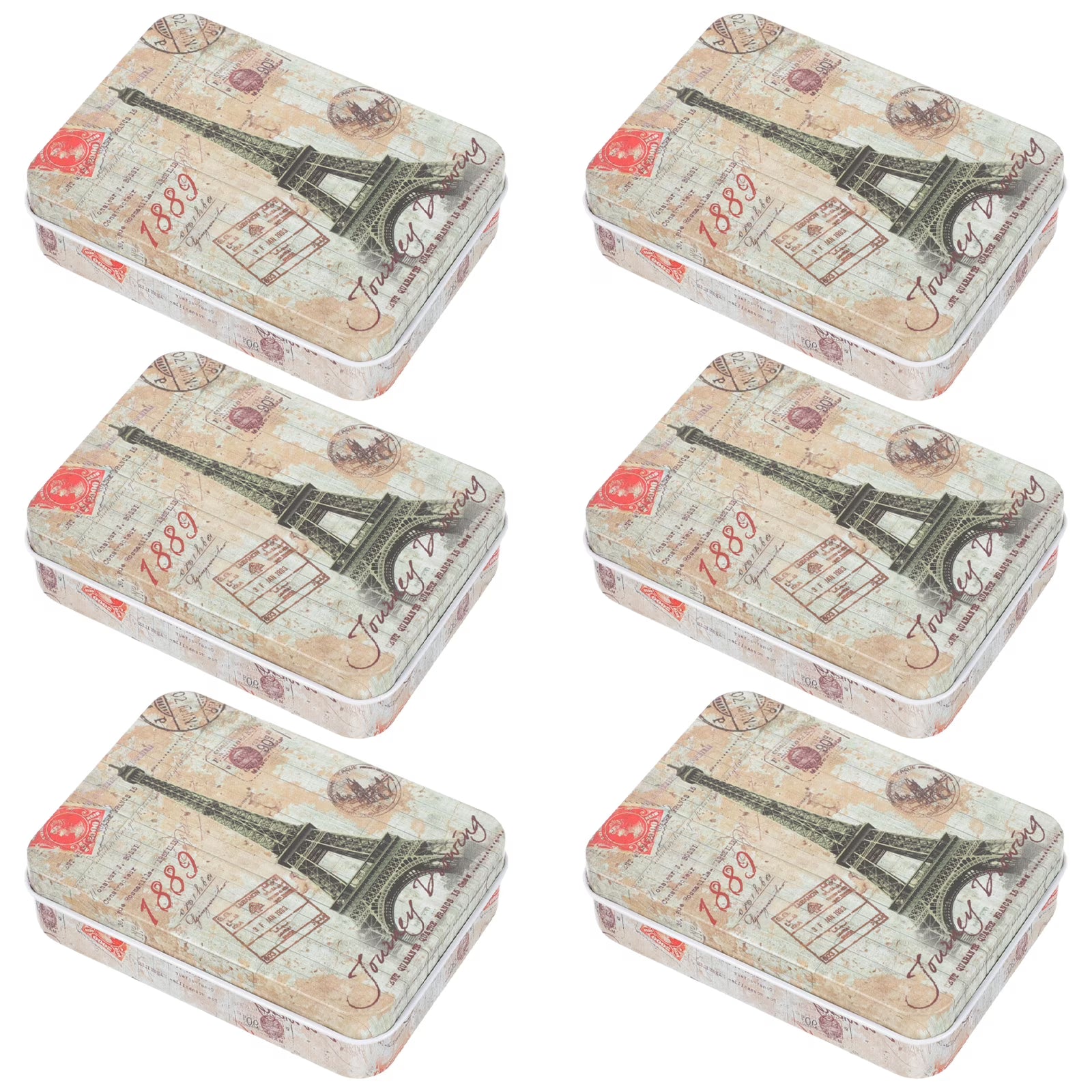 6 Pcs Desktop Storage Boxes Case Pantry Organizers and Clear Greeting Card – Clear-View Organization for Simple Storage and Daily Tasks