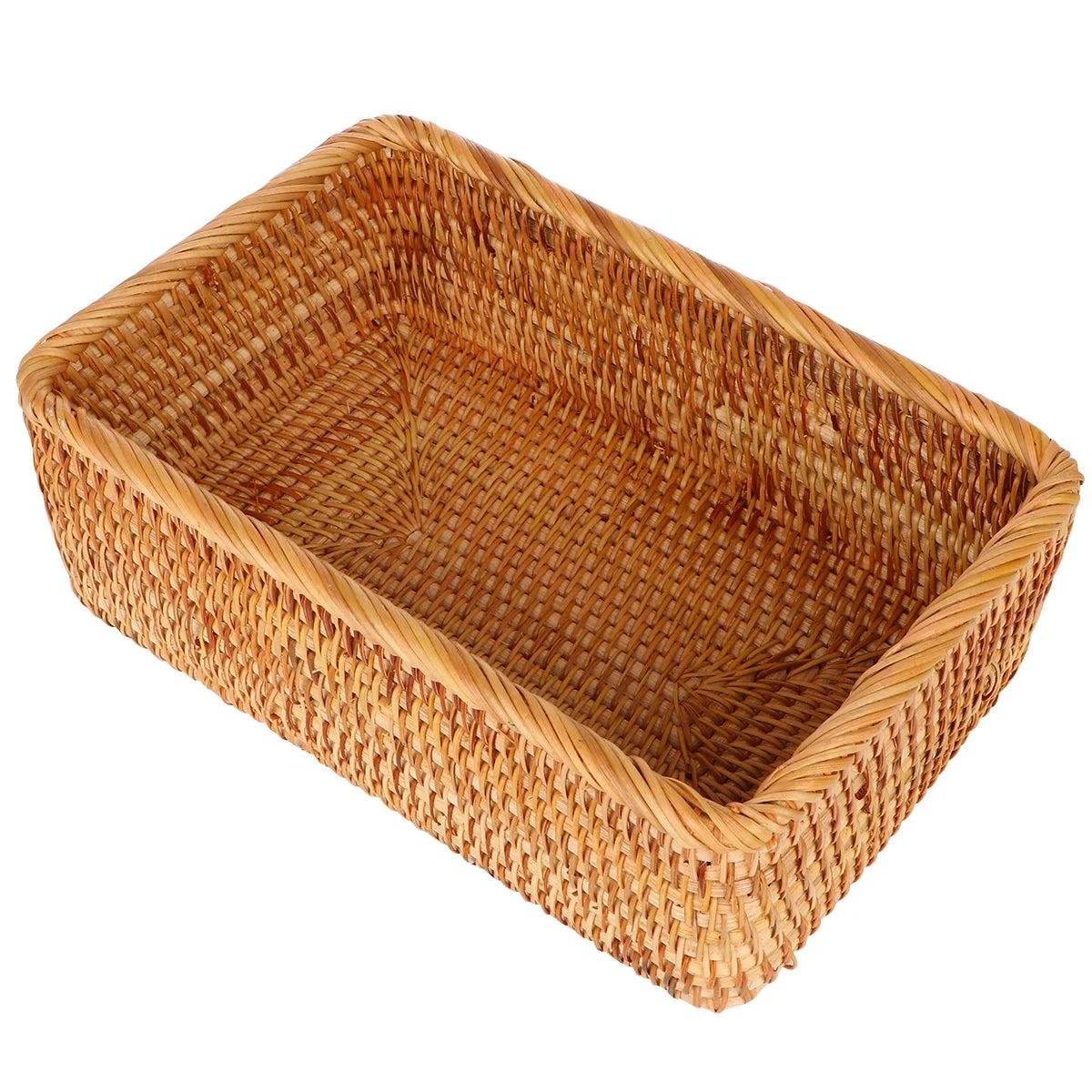 Wicker Basket with Lid Storage Boxes Lids Practical Home Child – Secure Lid Design for Simple Storage and Daily Tasks