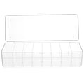 Card Game Business Cards Card Storage Box Travel 26X10X7.5CM Transparent – Clear-View Organization for Simple Storage and Daily Tasks