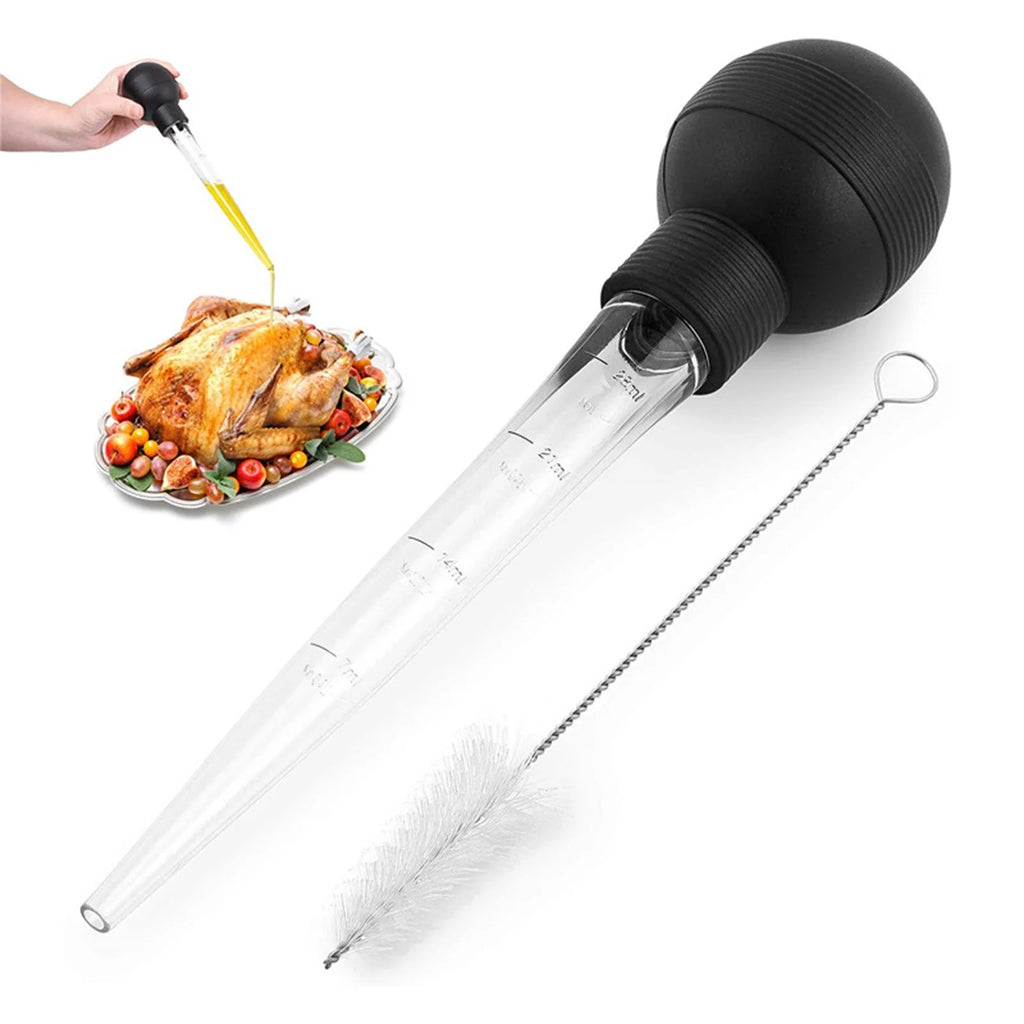 Hiroekza Turkey Baster 28ml Meat Baster Kitchen Utensil For Turkey Beef Pork Roasting Chicken Kitchen Gadgets Clearance – Everyday Kitchen Functionality for Simple Storage and Daily Tasks
