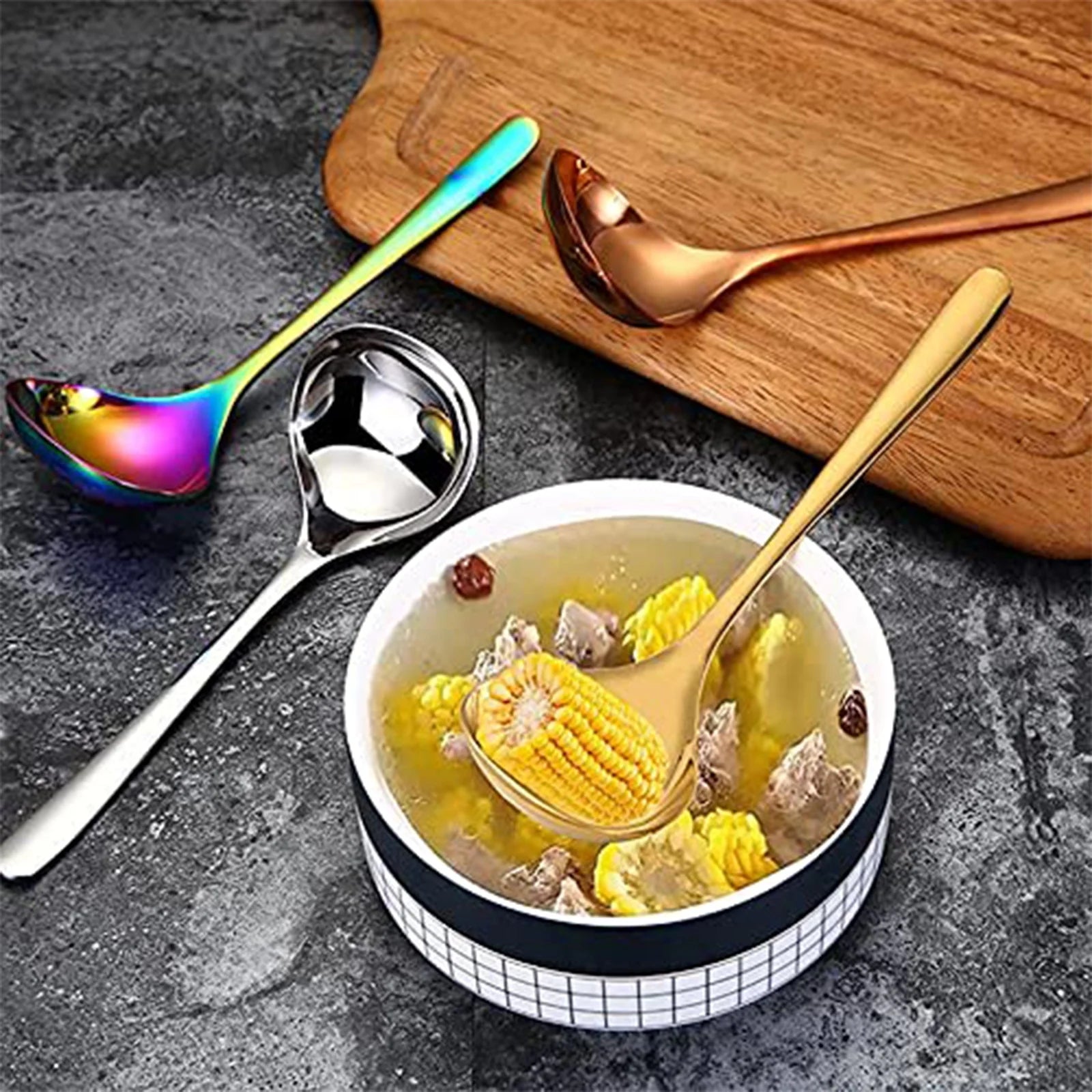 6-Piece Kitchen Utensil Set Stainless Steel Cooking Tools Set Heavy-Duty Kitchen Tool Spatula Set Essential Home Kitchen Gadgets and Accessories – Durable Stainless Steel Construction for Simple Storage and Daily Tasks