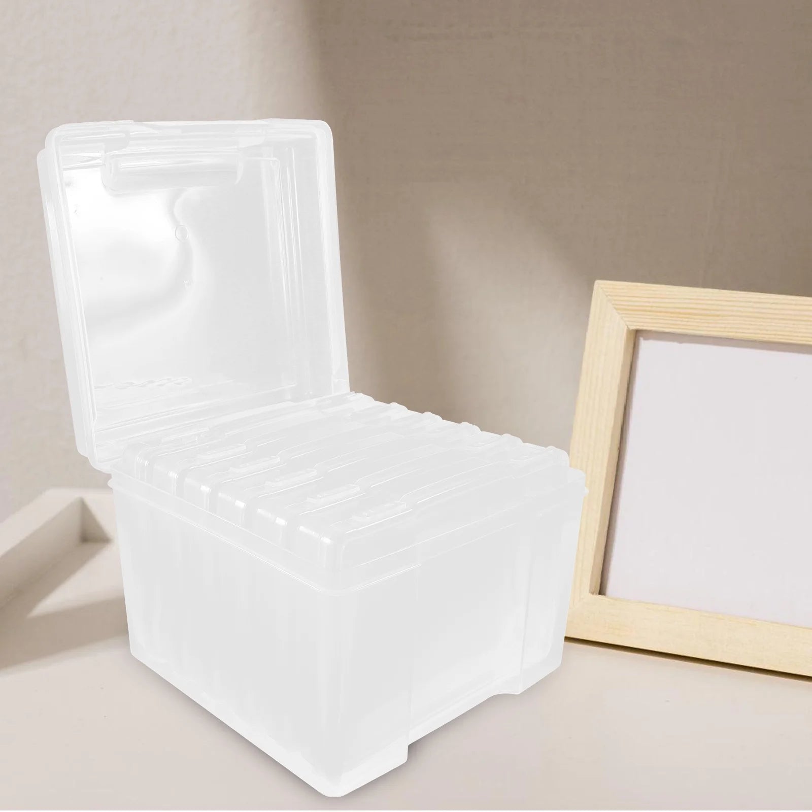 6Pcs Cards Storage Boxes Postcards Photos Organizing Cases Clear Plastic Storage Cases – Clear-View Organization for Simple Storage and Daily Tasks