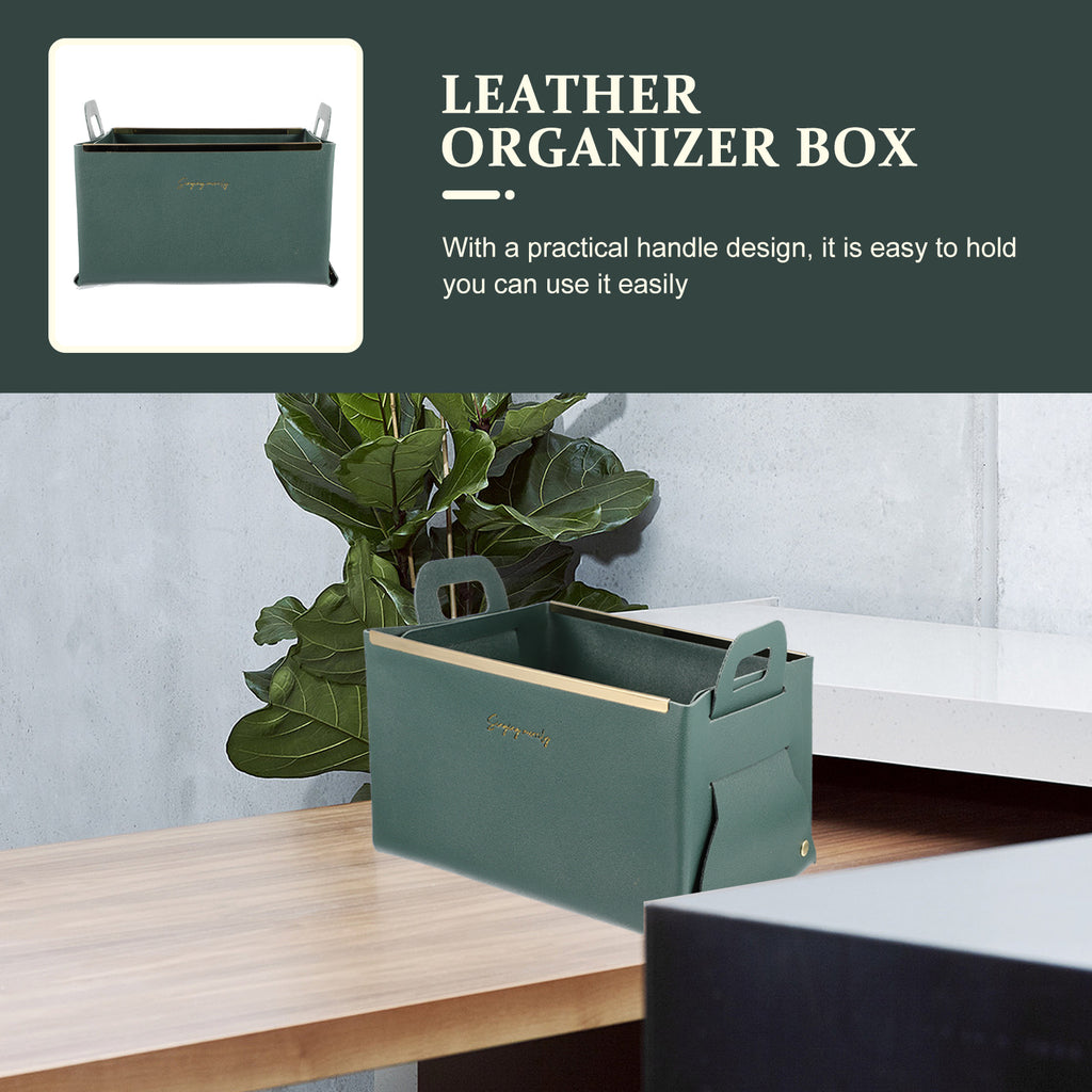 Storage Basket Cube Leather Lightweight Box Home Use Organizer – Practical Home Organization for Simple Storage and Daily Tasks