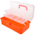 Wicker Three Layer Storage Box Household Tool Box Office 32X17CM Orange – Practical Home Organization for Simple Storage and Daily Tasks