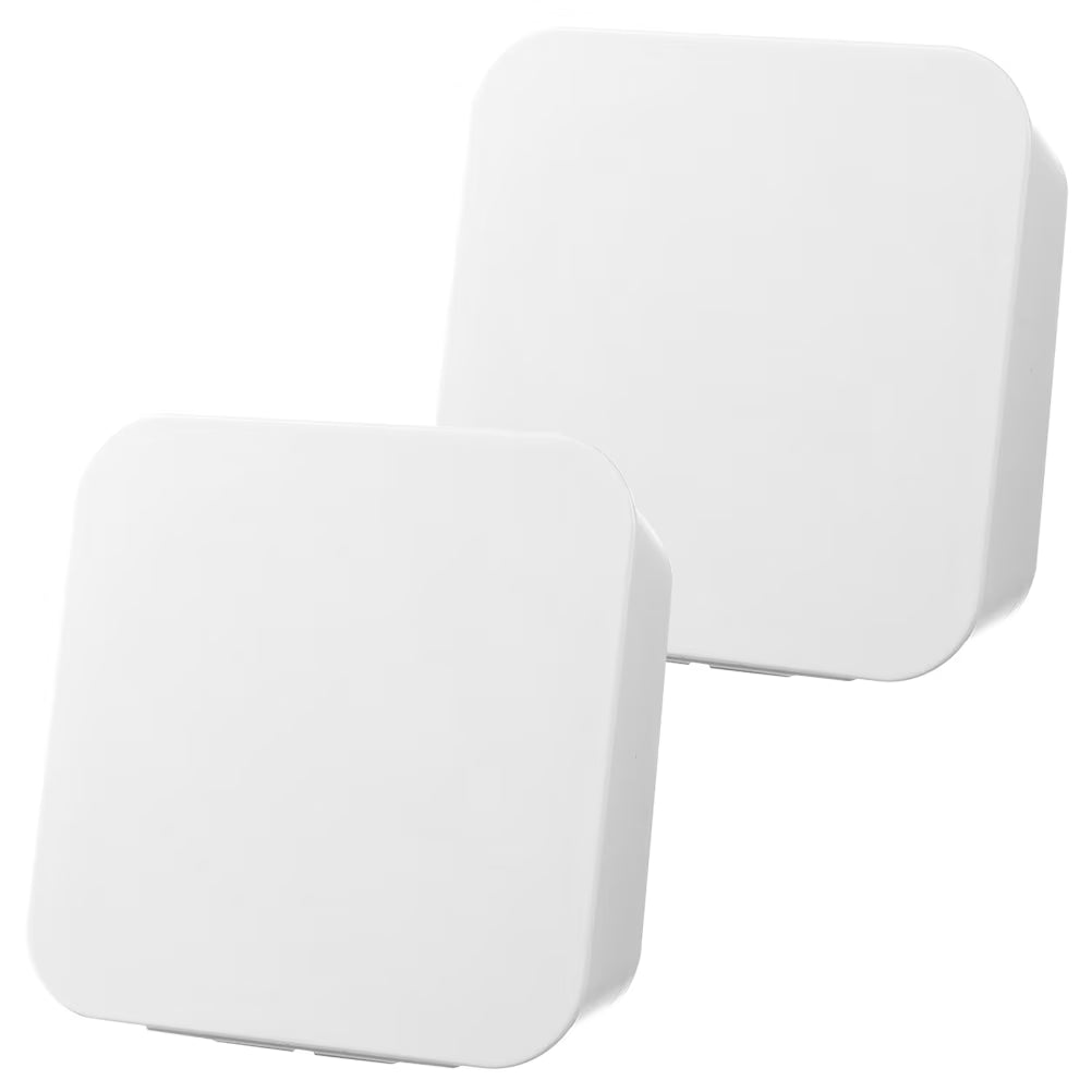 2 Pcs Wall-mounted Boxes Small Apartment Storage Box 14x5.5x14cm White – Space-Saving Hanging Design for Simple Storage and Daily Tasks