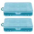 2 Pcs Small Parts Container Plastic Storage Containers Storage Box Green 18.00X9.00X4.00CM – Convenient Multi-Piece Set for Simple Storage and Daily Tasks