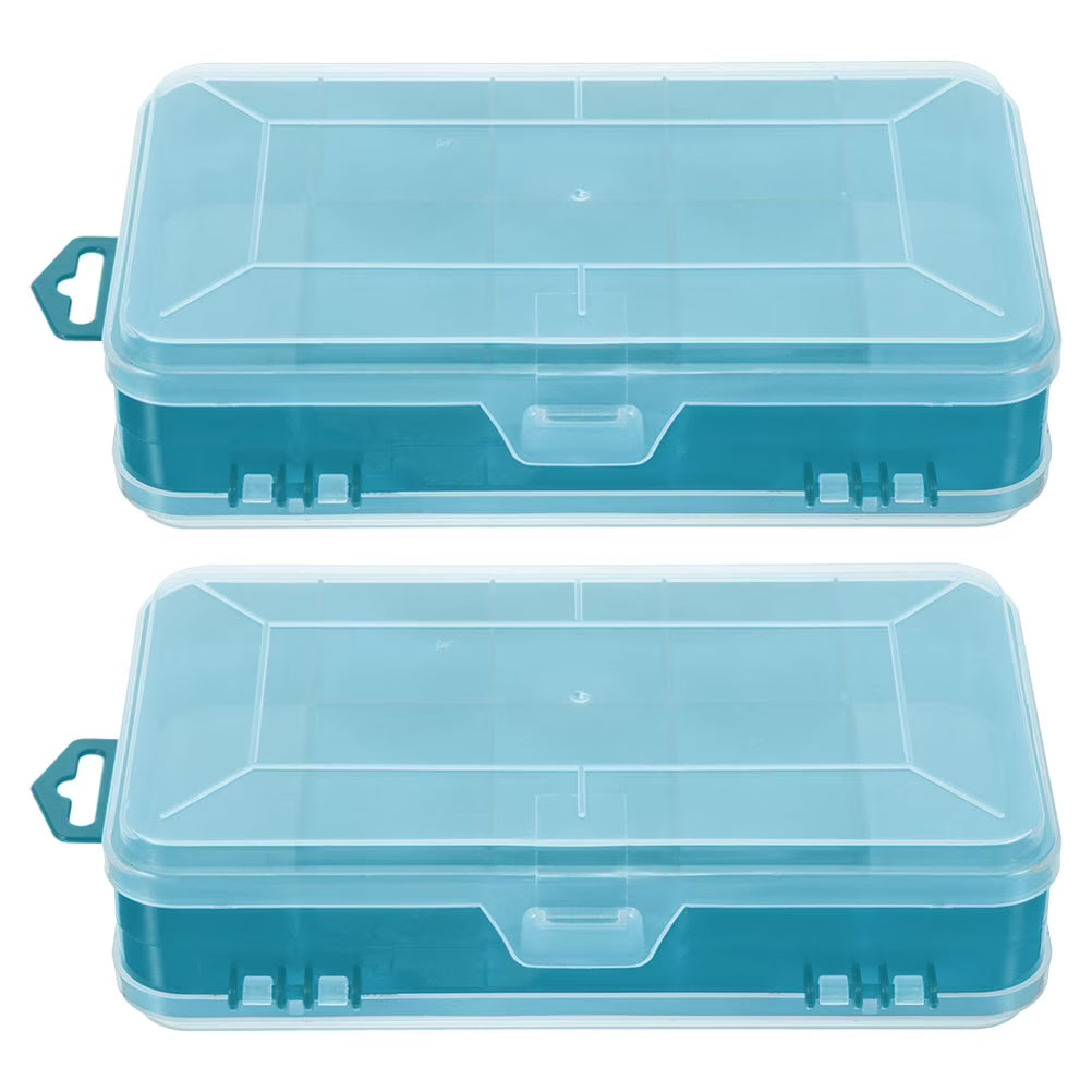 2 Pcs Small Parts Container Plastic Storage Containers Storage Box Green 18.00X9.00X4.00CM – Convenient Multi-Piece Set for Simple Storage and Daily Tasks