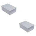 2pcs Drawer Clothes Storage Box- Out Drawer Container for Organizing Mens and Shoes Sandals Wedges Flats Heels and Accessories Blue – Practical Home Organization for Simple Storage and Daily Tasks
