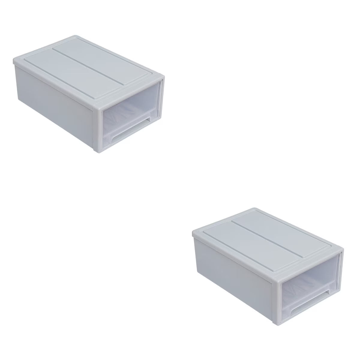 2pcs Drawer Clothes Storage Box- Out Drawer Container for Organizing Mens and Shoes Sandals Wedges Flats Heels and Accessories Blue – Practical Home Organization for Simple Storage and Daily Tasks