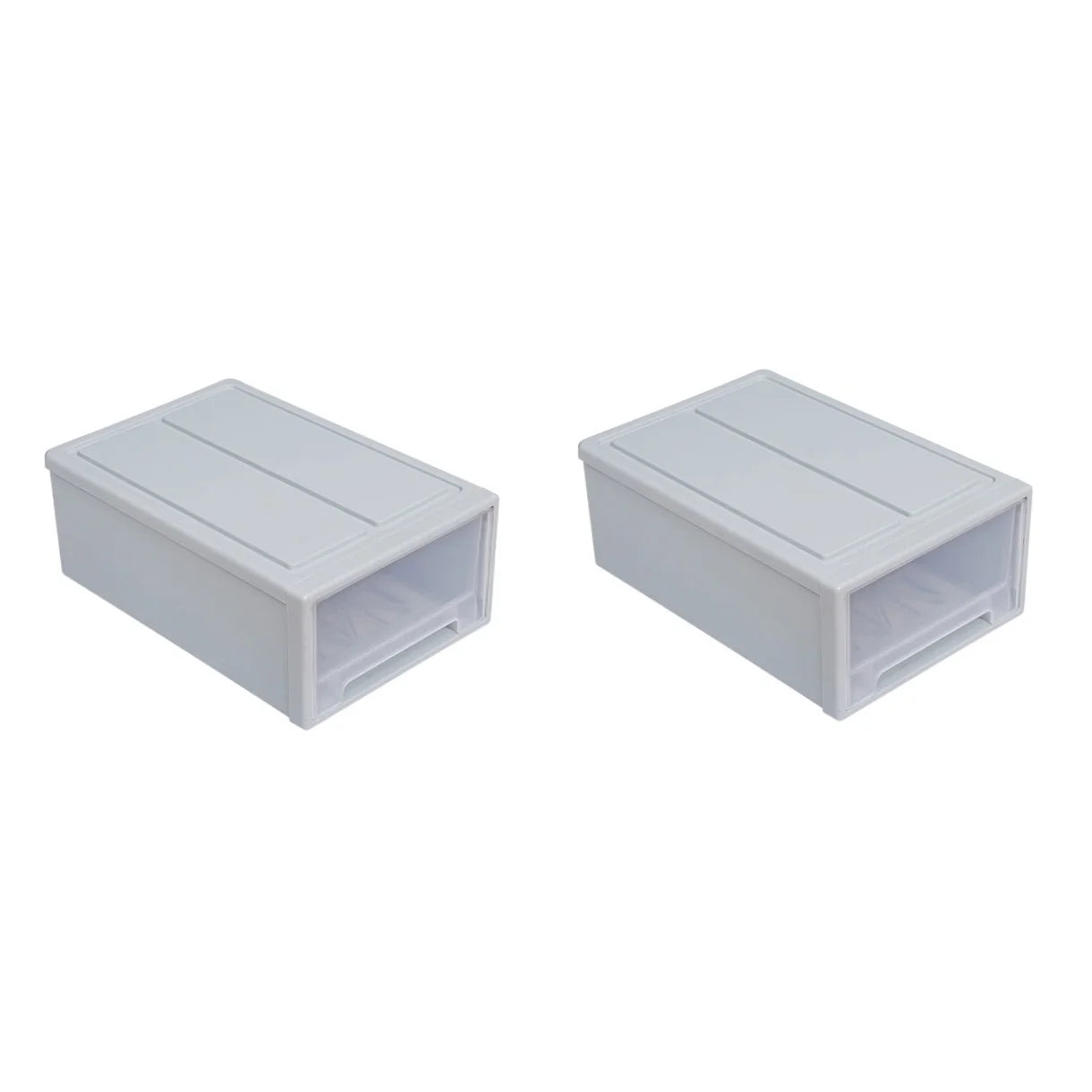 2pcs Drawer Clothes Storage Box- Out Drawer Container for Organizing Mens and Shoes Sandals Wedges Flats Heels and Accessories Blue – Practical Home Organization for Simple Storage and Daily Tasks