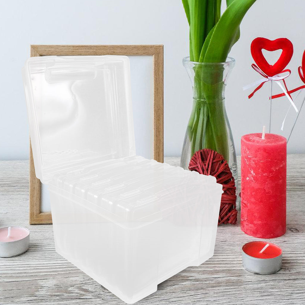 6Pcs Cards Storage Boxes Postcards Photos Organizing Cases Clear Plastic Storage Cases – Clear-View Organization for Simple Storage and Daily Tasks