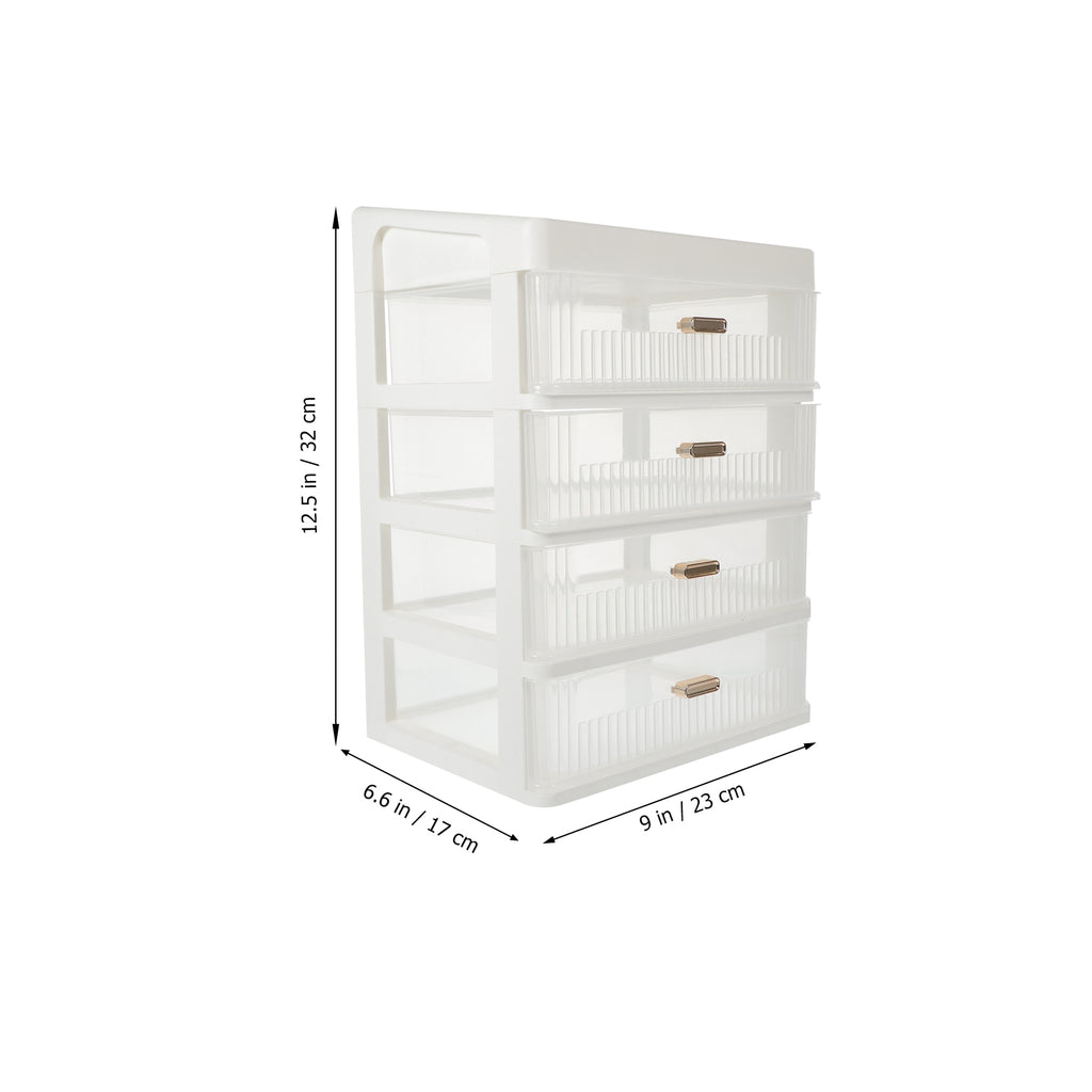 Skincare Desktop Storage Box 32.00X23.00X17.00CM White – Practical Home Organization for Simple Storage and Daily Tasks