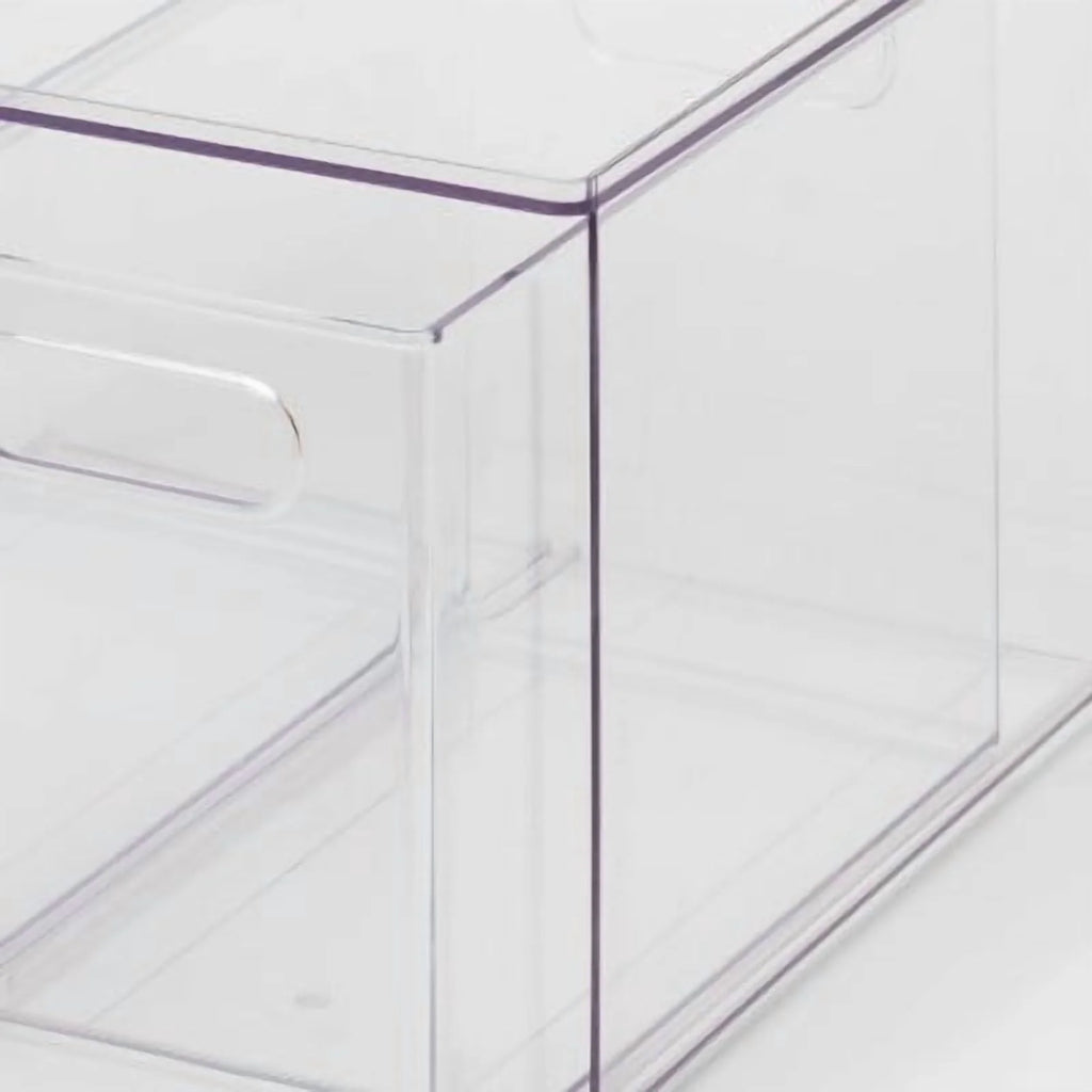 All Purpose 2 Drawer Storage ClearAcrylic Utility Bins,1352 Volume,H 12.6D 12.2 – Practical Home Organization for Simple Storage and Daily Tasks