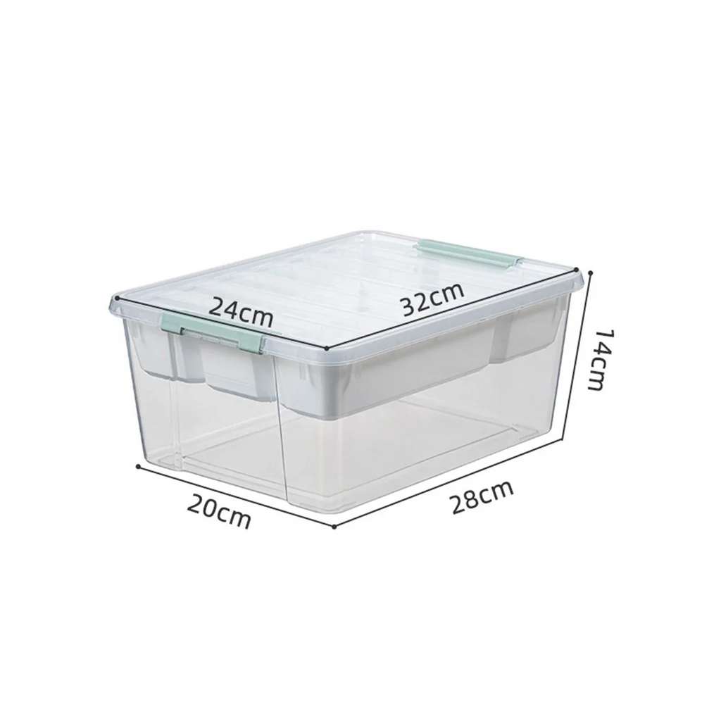 Plastic Stackable Storage Container Bin Box Tote with Lid for Home – Stackable Organization for Simple Storage and Daily Tasks