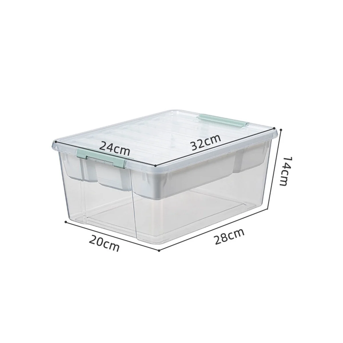 Plastic Stackable Storage Container Bin Box Tote with Lid for Home – Stackable Organization for Simple Storage and Daily Tasks