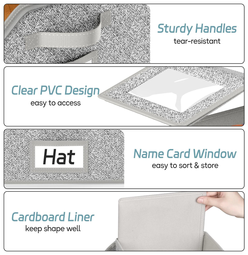 2 Pcs Stackable Hat Storage for Baseball Caps Holds up to 24 Caps Hat Organizer for Closet Sturdy Snapback Boxes for Men with Cardboard Grey – Stackable Organization for Simple Storage and Daily Tasks