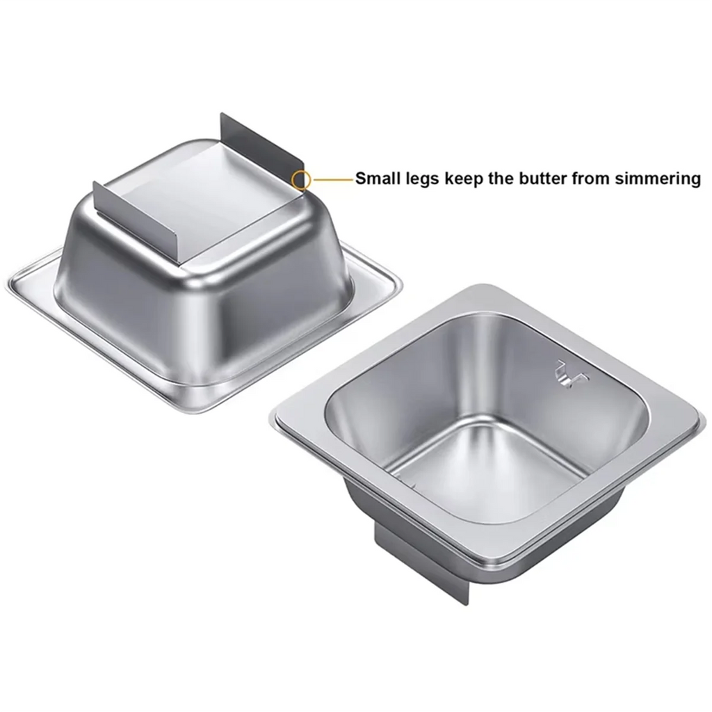 Stainless Steel Butter Wheel - Melted Dispenser for Even Spreading Essential Kitchen Gadget American Burgers – Durable Stainless Steel Construction for Simple Storage and Daily Tasks