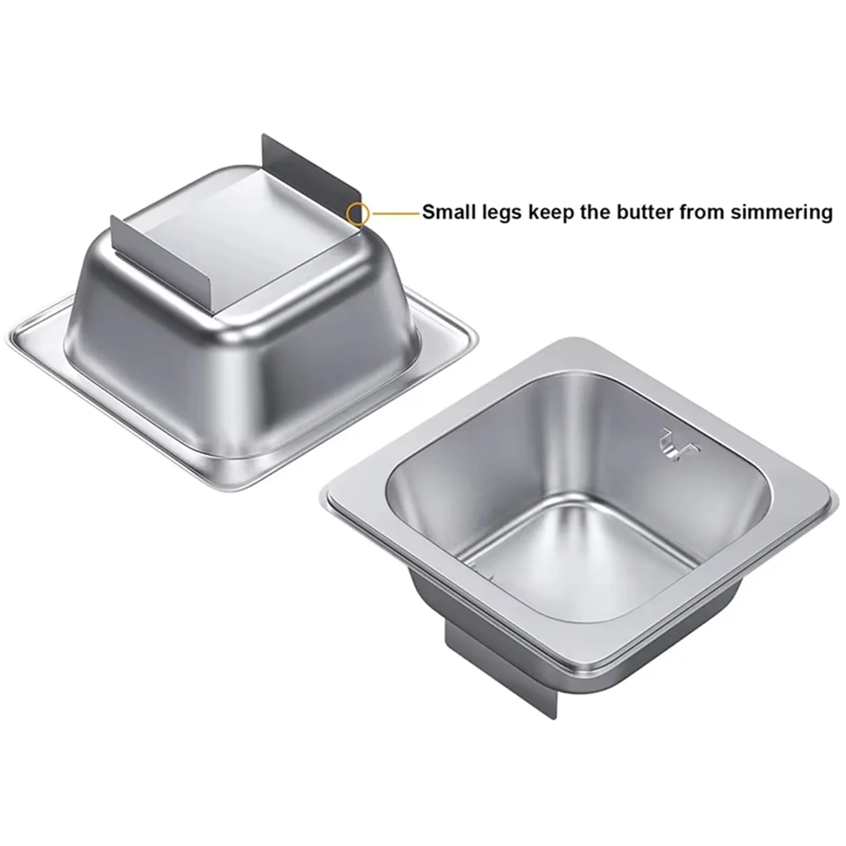 Stainless Steel Butter Wheel - Melted Dispenser for Even Spreading Essential Kitchen Gadget American Burgers – Durable Stainless Steel Construction for Simple Storage and Daily Tasks