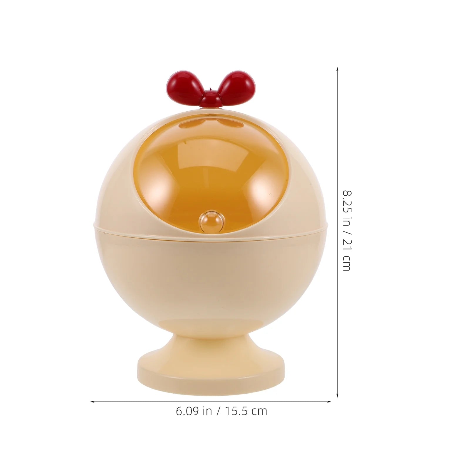 Figurine Decor Hair Accessories Storage Box Baby Miss 21.00X15.50X15.50CM Beige – Convenient Family Mealtime Use for Simple Storage and Daily Tasks