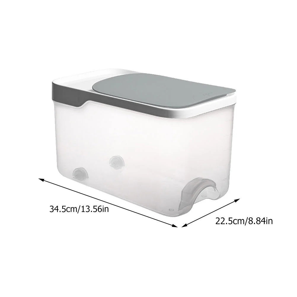 20 Catties Rice Storage Box Jar Cereal Container Dispenser Office Grey – Practical Home Organization for Simple Storage and Daily Tasks
