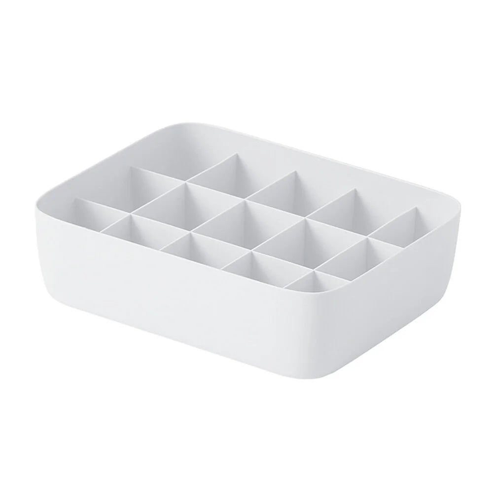 3pcs Underwear Storage Box Plastic Storage Basket Stackable Storage Container with 15-Compartment Divider for Bra Panties Socks(White) – Everyday Household Format for Simple Storage and Daily Tasks