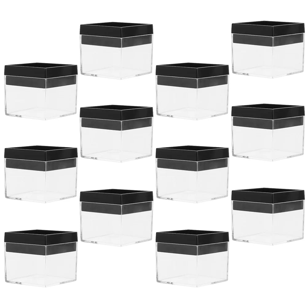 12 Pcs Specimen Boxes Capsules Small Item Storage Box Baby 4.2X4.2X3.3CM – Convenient Multi-Piece Set for Simple Storage and Daily Tasks