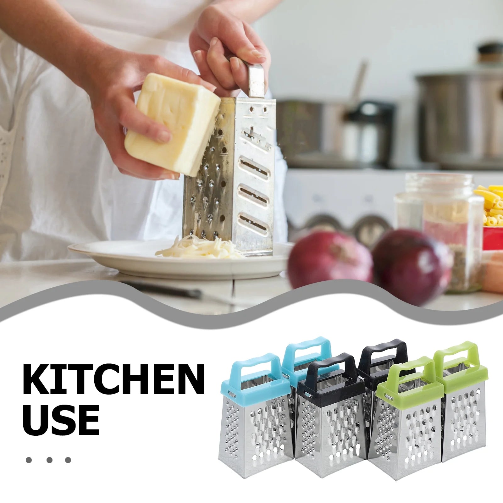 unbranded 6pcs Mini Cheese Grater Stainless Steel Small Box Grater Vegetables Shredder Handheld Kitchen Tool for Slicing Cheese Ginger Potatoes – Durable Stainless Steel Construction for Simple Storage and Daily Tasks