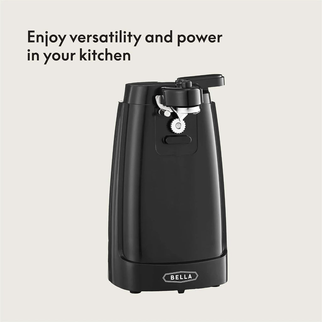 Electric Can Opener and Knife Sharpener Multifunctional Jar and Bottle Opener with Removable Cutting Lever and Cord Storage Stainless Steel Blade – Durable Stainless Steel Construction for Simple Storage and Daily Tasks