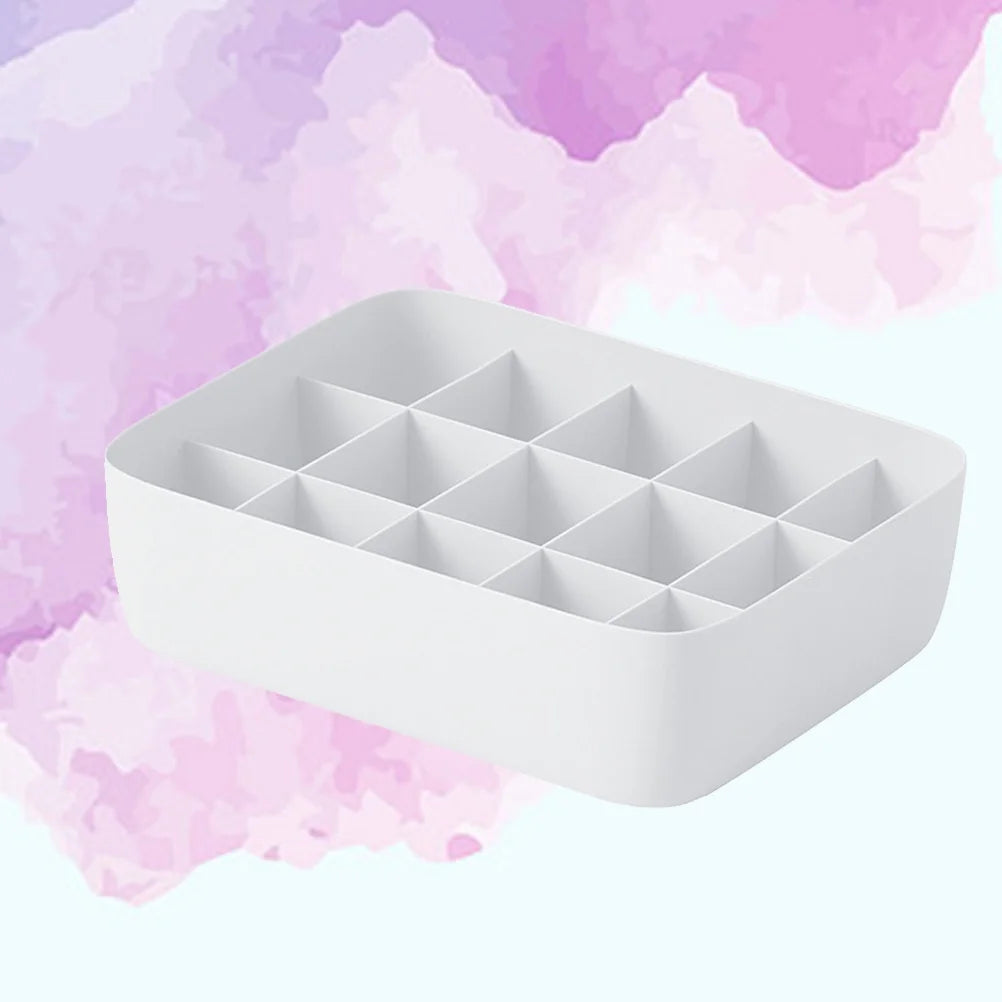 3pcs Underwear Storage Box Plastic Storage Basket Stackable Storage Container with 15-Compartment Divider for Bra Panties Socks(White) – Everyday Household Format for Simple Storage and Daily Tasks