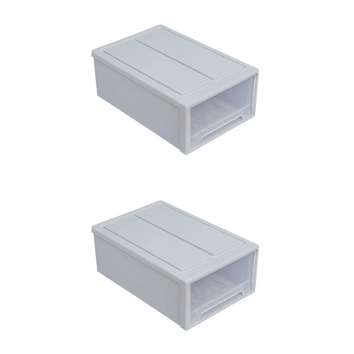 2pcs Drawer Clothes Storage Box- Out Drawer Container for Organizing Mens and Shoes Sandals Wedges Flats Heels and Accessories Blue – Practical Home Organization for Simple Storage and Daily Tasks