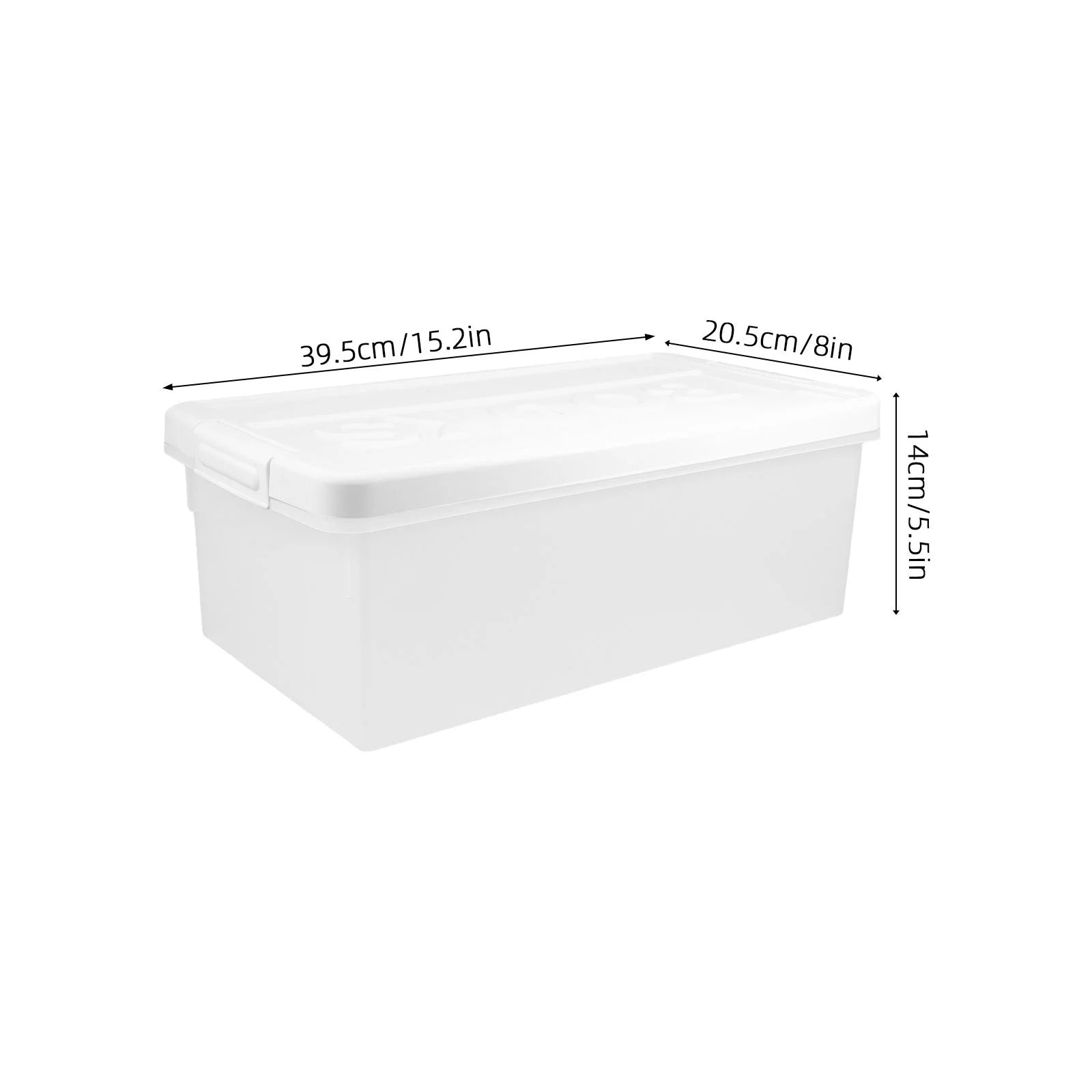 Book Storage Box Office Travel 39.50X20.50X14.00CM White – Practical Home Organization for Simple Storage and Daily Tasks