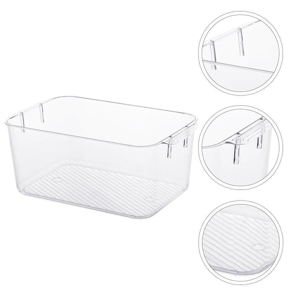 Clear Organizer Drawers Storage Bins Cosmetic Box Sundries Container – Clear-View Organization for Simple Storage and Daily Tasks