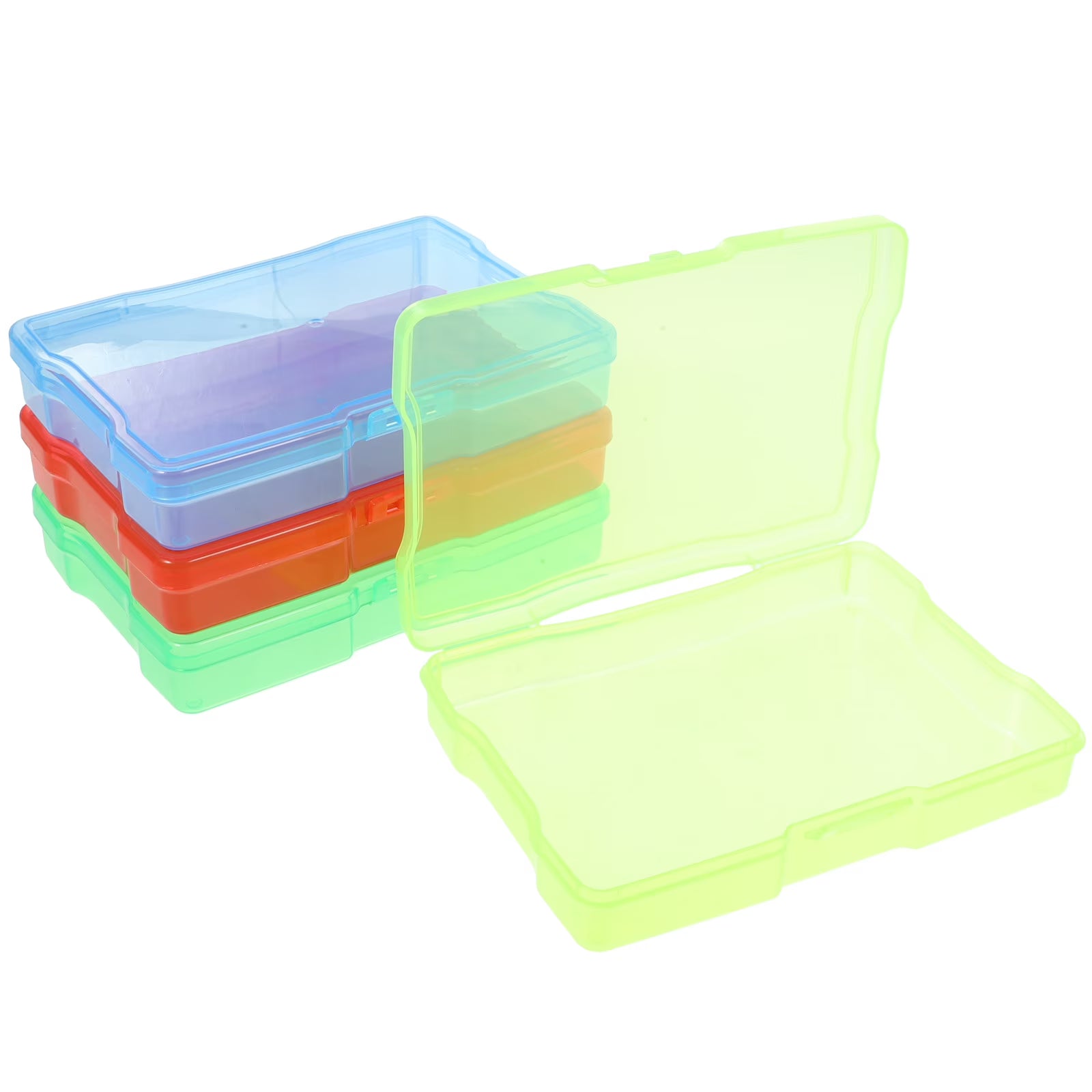 4 Pcs Cards Organizer Hardware Electronic Component Storage Box Postcard – Convenient Multi-Piece Set for Simple Storage and Daily Tasks