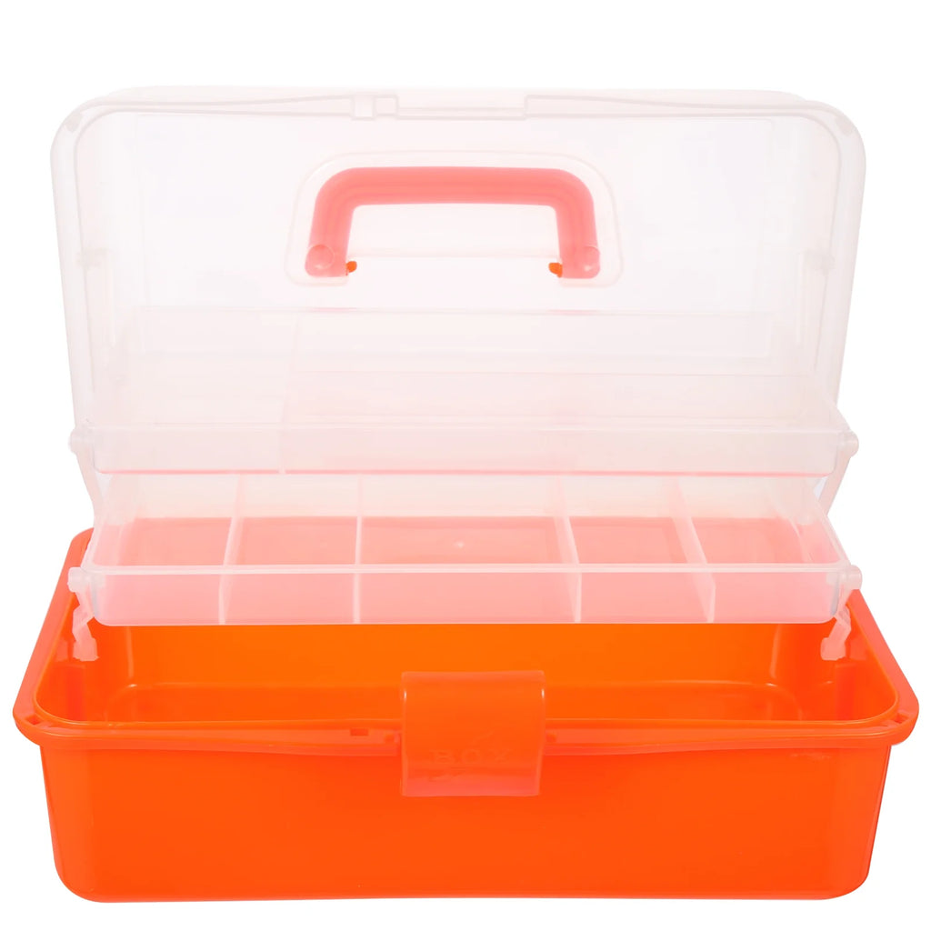 Wicker Three Layer Storage Box Household Tool Box Office 32X17CM Orange – Practical Home Organization for Simple Storage and Daily Tasks