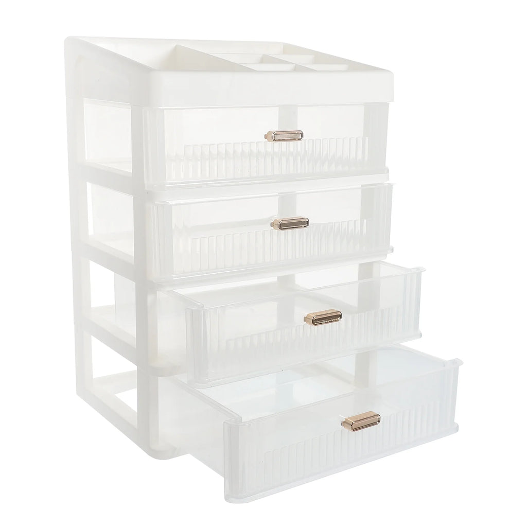 Skincare Desktop Storage Box 32.00X23.00X17.00CM White – Practical Home Organization for Simple Storage and Daily Tasks