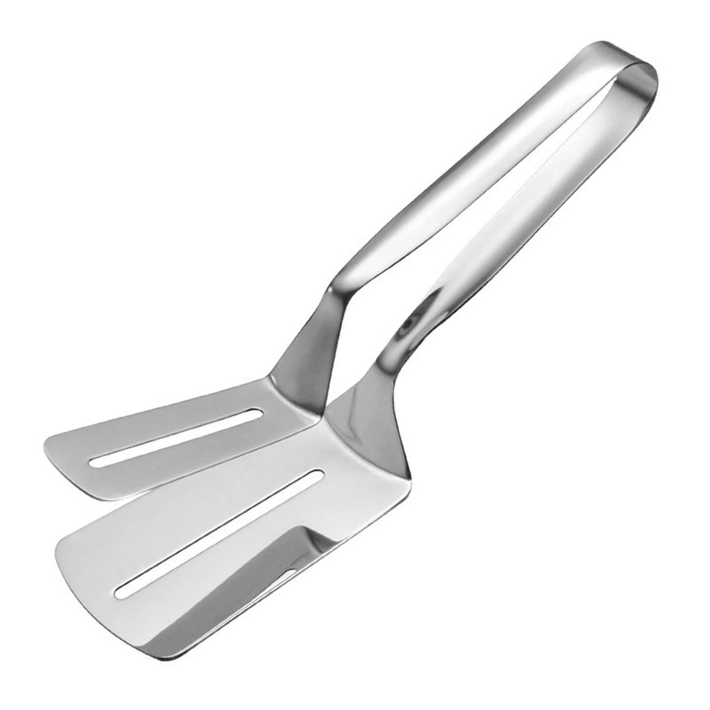 Stainless Steel Double-Sided Shovel Clip Stainless Steel Spatula Kitchen Tongs,Grill Clamp Flipping Spat – Durable Stainless Steel Construction for Simple Storage and Daily Tasks