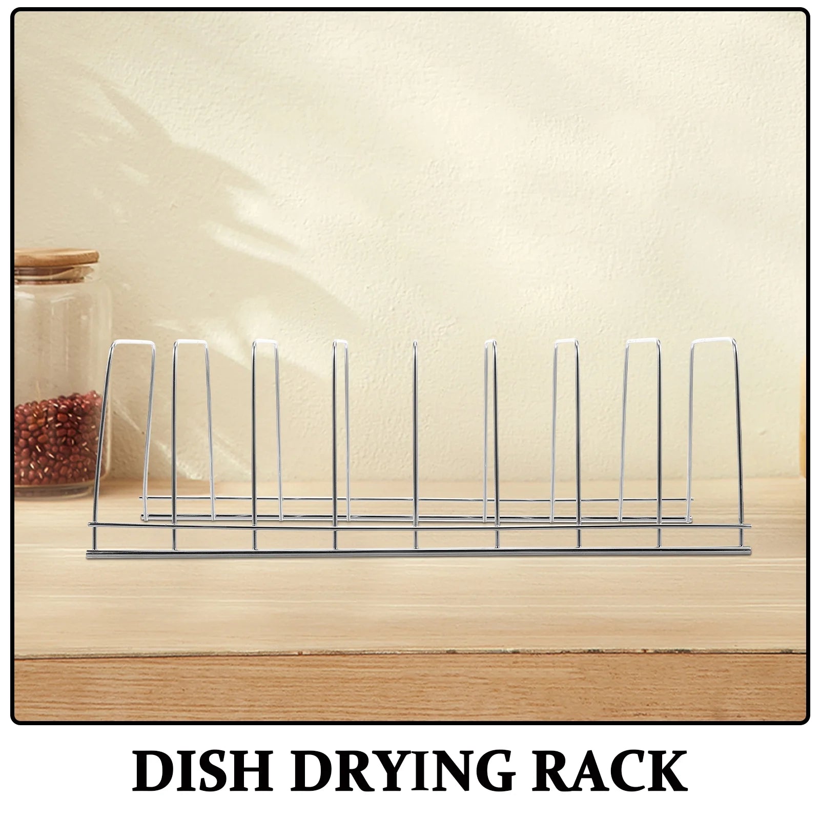 unbranded Kitchen Dish Drying Rack Made OfStainless Steel Stainless Steel Storage Box Kitchen Dish Tray Kitchen Bowl Stand Kitchen Plate Stand – Durable Stainless Steel Construction for Simple Storage and Daily Tasks