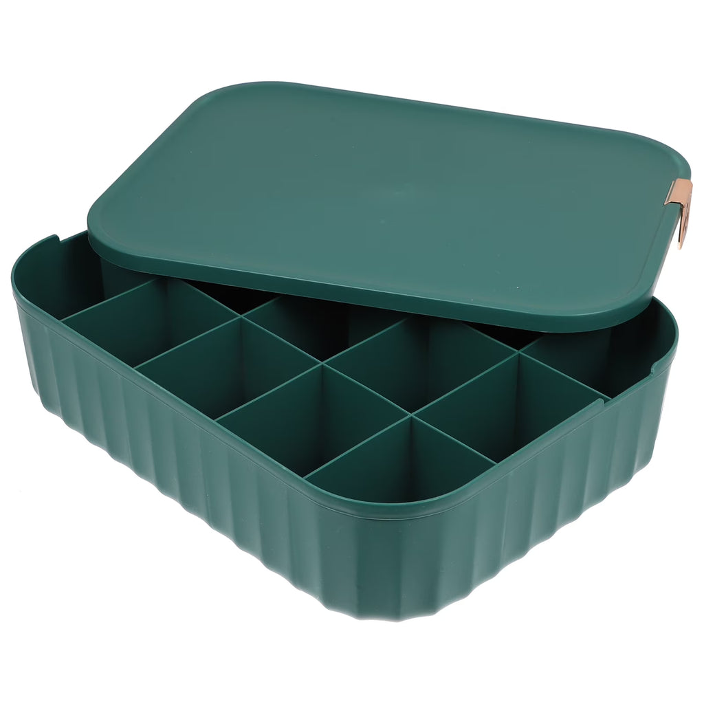 Organizer Bin Storage Box Underwear Drawer Storage Baby 30X23.5X8CM Green – Convenient Family Mealtime Use for Simple Storage and Daily Tasks