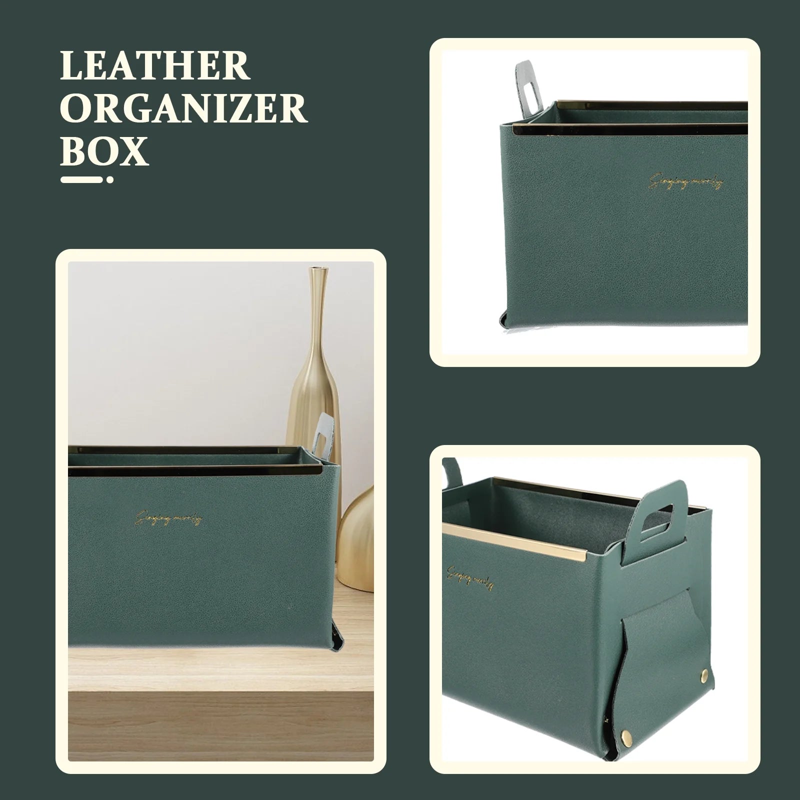 Storage Basket Cube Leather Lightweight Box Home Use Organizer – Practical Home Organization for Simple Storage and Daily Tasks