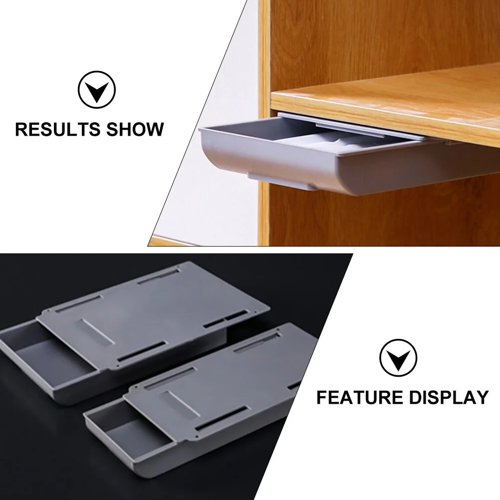 Wire Punch Free Storage Box Hanging Container Drawer Office – Space-Saving Hanging Design for Simple Storage and Daily Tasks