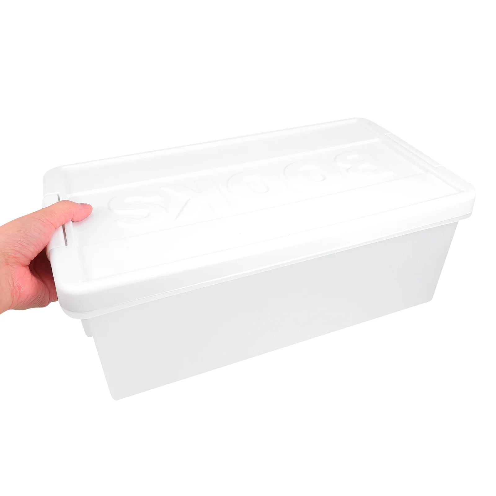 Book Storage Box Office Travel 39.50X20.50X14.00CM White – Practical Home Organization for Simple Storage and Daily Tasks