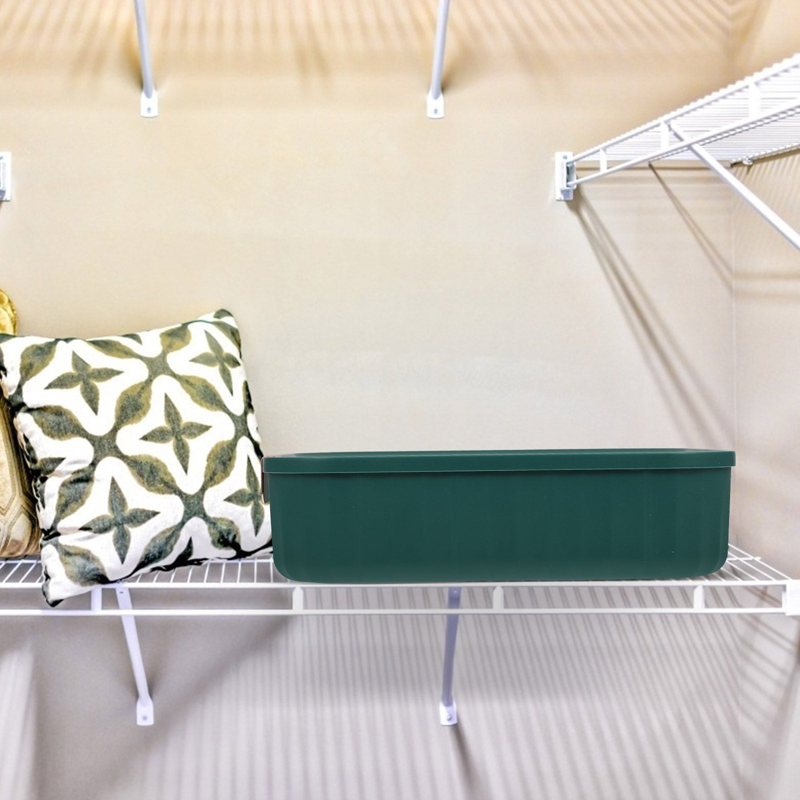 Organizer Bin Storage Box Underwear Drawer Storage Baby 30X23.5X8CM Green – Convenient Family Mealtime Use for Simple Storage and Daily Tasks
