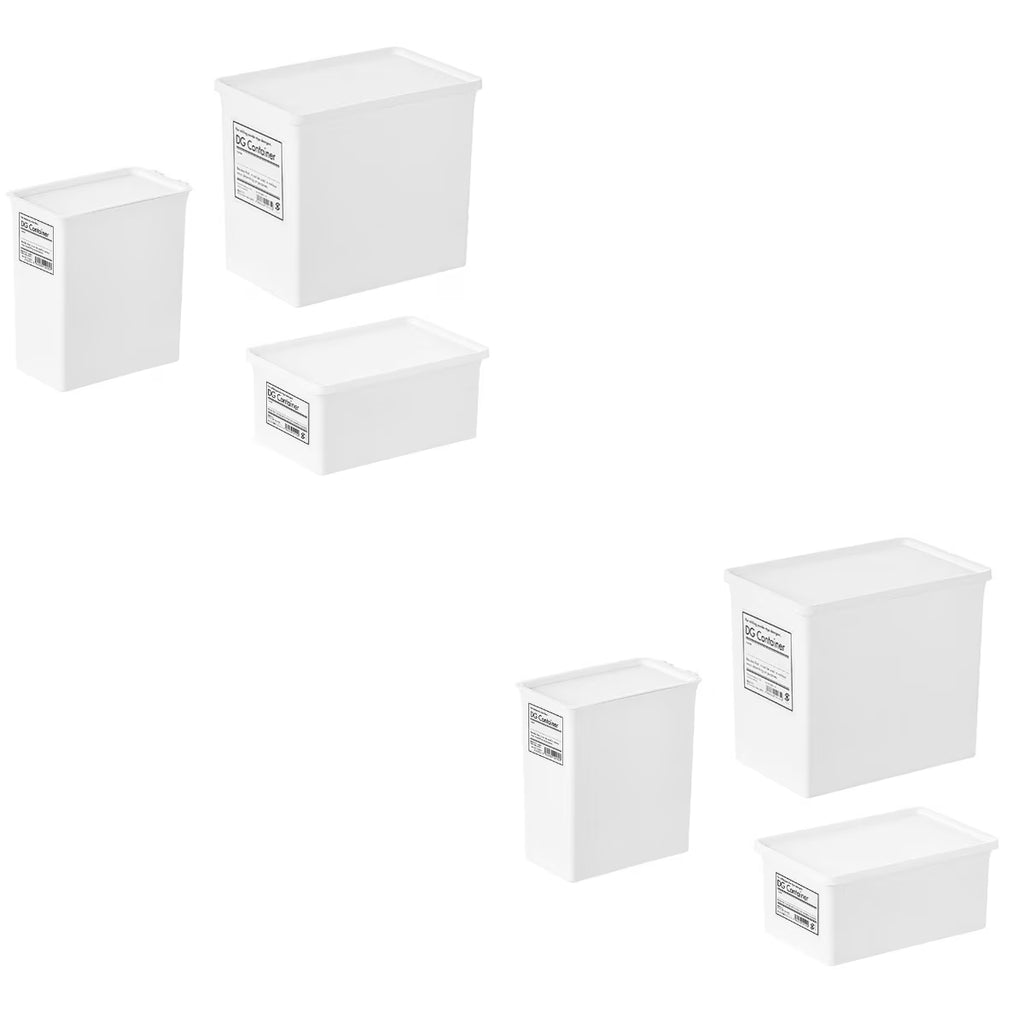 6 pcsHome Use Storage Box Lid Washing Powder Box Storage Box Practical Container – Practical Home Organization for Simple Storage and Daily Tasks