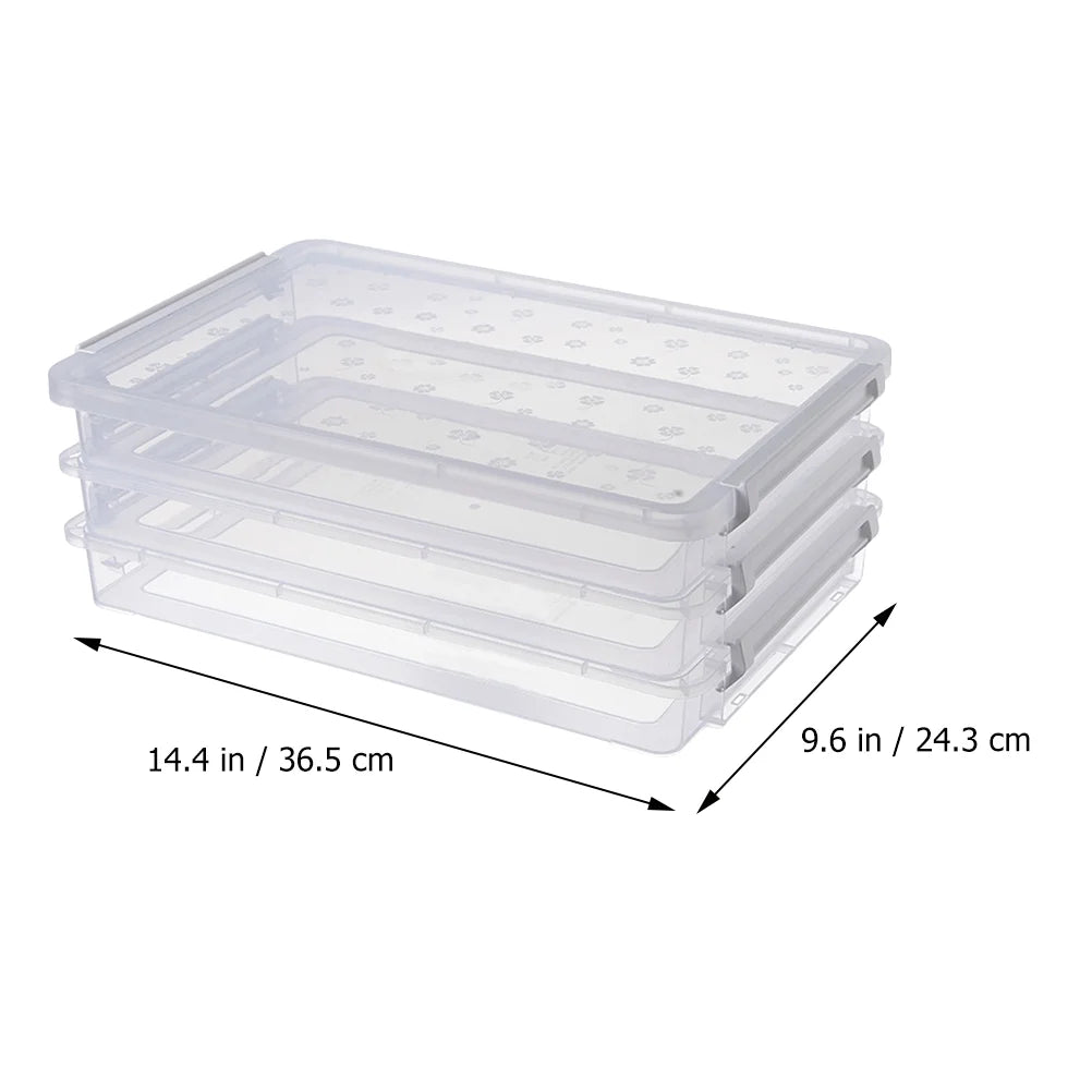 2pcs Multilayers Transparent Storage Box Clear Plastic Document Paper Filling Case – Clear-View Organization for Simple Storage and Daily Tasks
