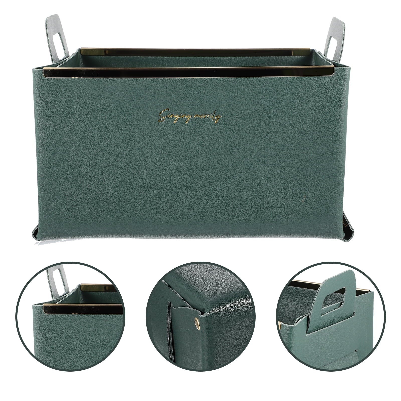 Storage Basket Cube Leather Lightweight Box Home Use Organizer – Practical Home Organization for Simple Storage and Daily Tasks