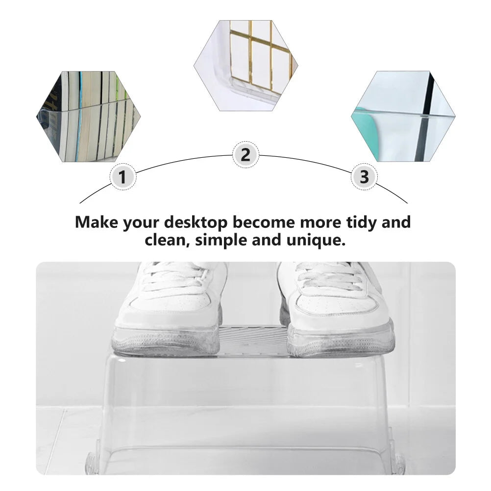 Clear Organizer Drawers Storage Bins Cosmetic Box Sundries Container – Clear-View Organization for Simple Storage and Daily Tasks
