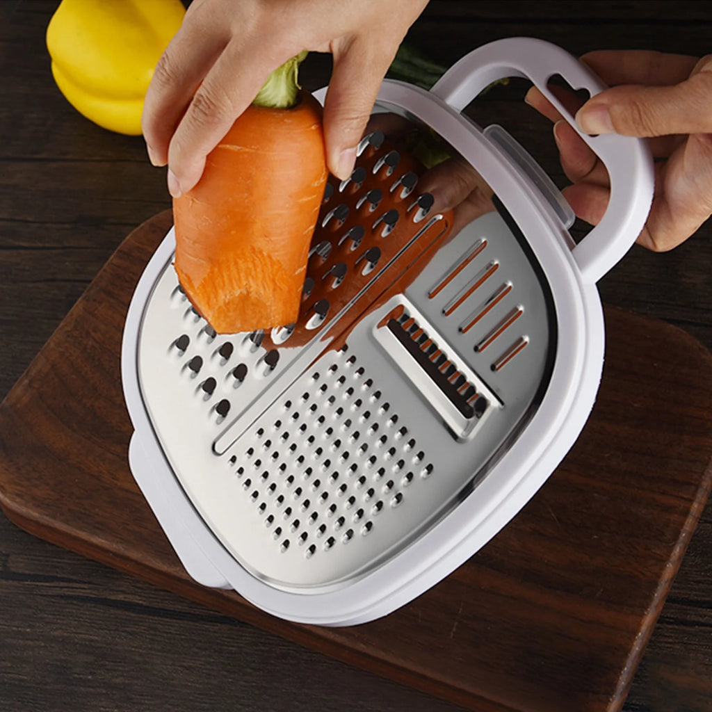 Grater Well-crafted Handheld Cheese Grater - Cheese Grater With Soft Handle - Grater For Kitchen Spices Ginger - Stainless Steel Cheese Shredder - Lemon Zester To Kitchen Gadgets Clearance – Convenient Carry Handles for Simple Storage and Daily Tasks